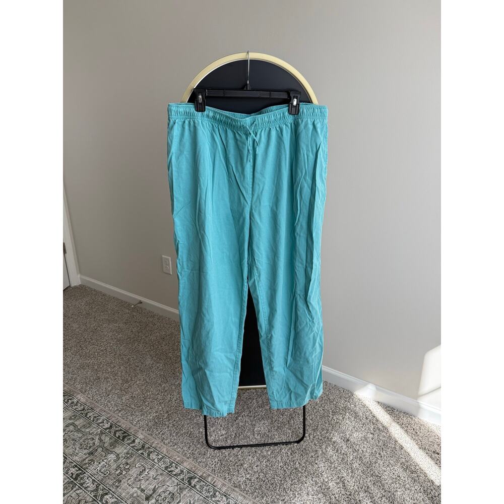 Vintage easy pant turquoise blue